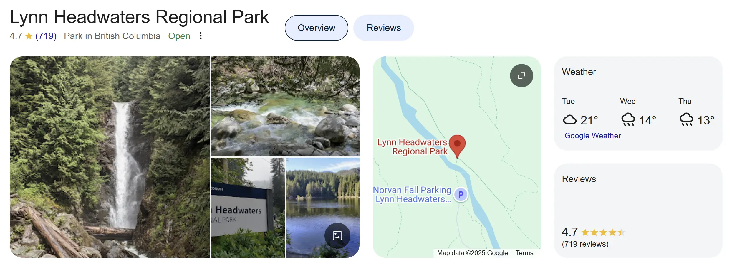 Lynn Headwaters Regional park profile