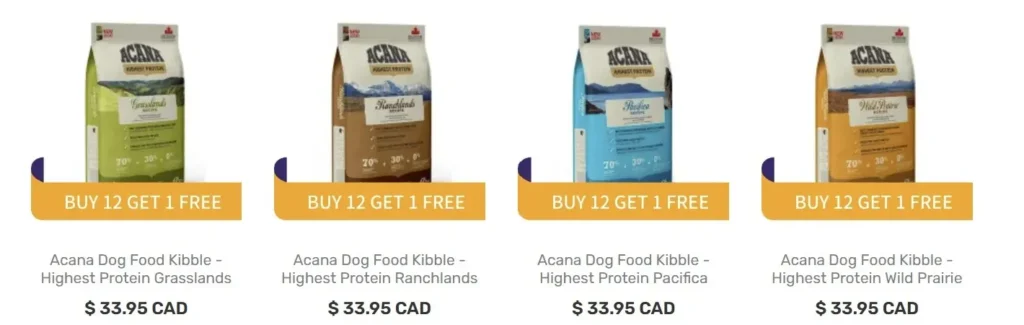 Best Grain-Free Dog Kibble in Canada (2025 Data-Driven Review) 51 Acana Highest Proteins Grain-free Dog kibble