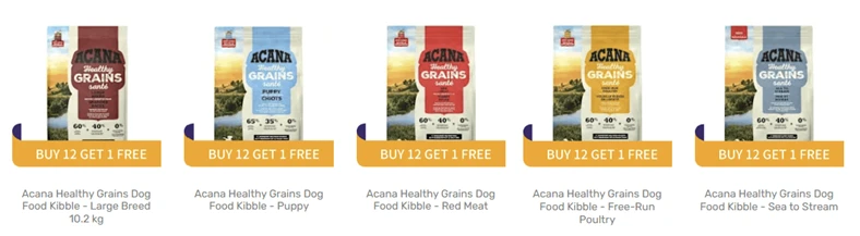 Best Grain-Inclusive Dog Kibble in Canada (2026 Data-Driven Review) 32 Acana Healthy Grains Grain-Inclusive Dog Kibble at Moonlight Pet Store