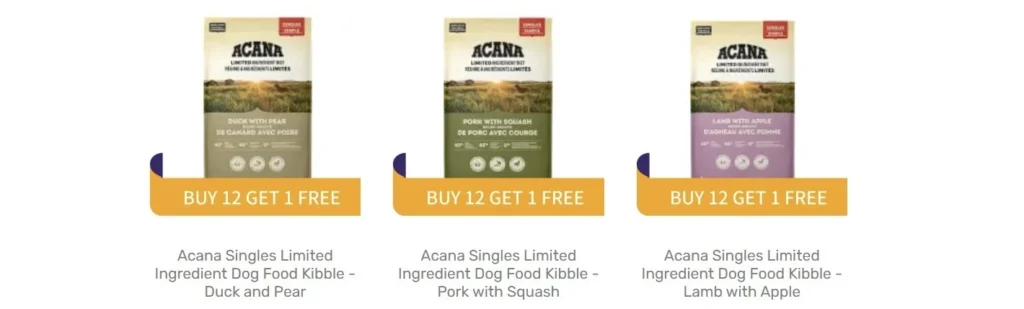Best Grain-Free Dog Kibble in Canada (2026 Data-Driven Review) 58 Acana Single Proteins Grain free Dog kibble at Moonlight Natural Pet Store